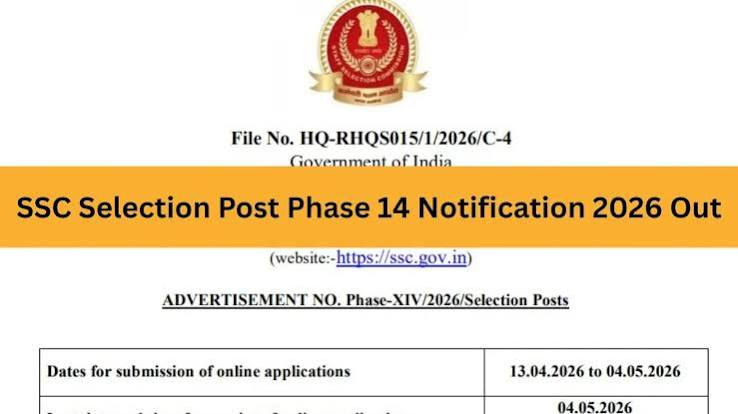 SSC Selection Post Phase 14 Result 2026: Merit List PDFs Released